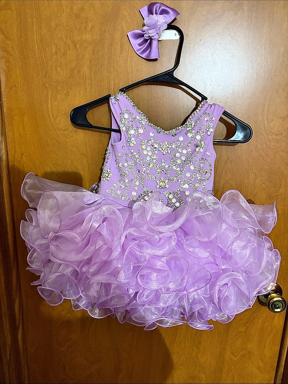 Purple Embellished Formal Dress